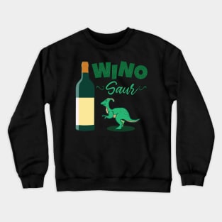 Winosaur Wine Dinosaur Crewneck Sweatshirt